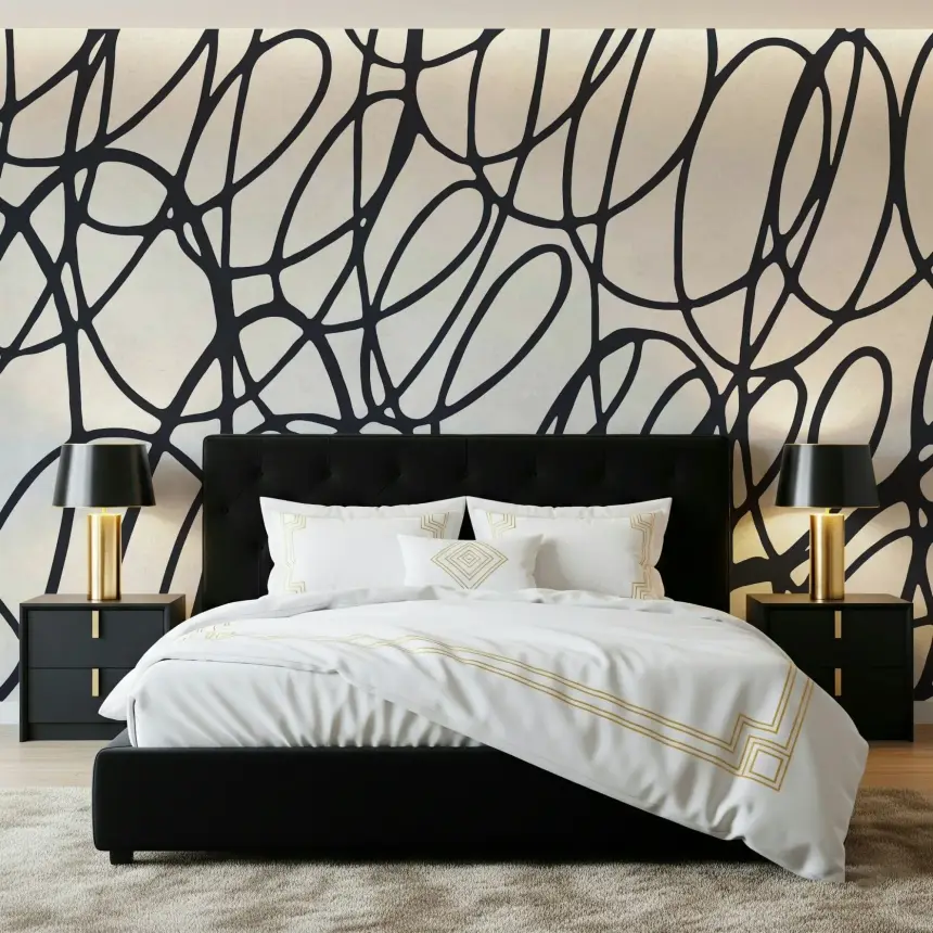 Loop Lines Wall Mural