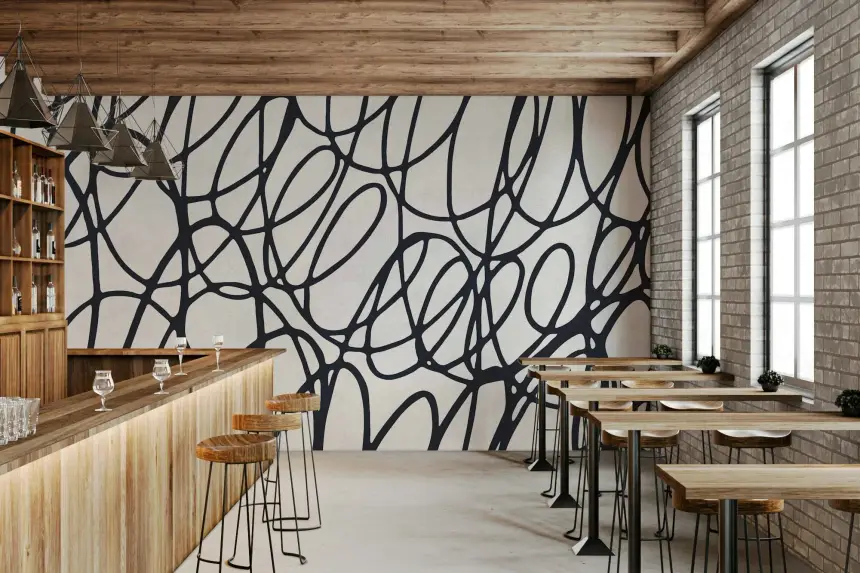 Loop Lines Wall Mural