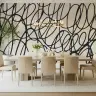 Contemporary Abstract Loop Line Wall Mural 5