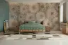 Elegant Cream Dahlia Bloom Wallpaper Mural 2