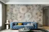Elegant Cream Dahlia Bloom Wallpaper Mural 3