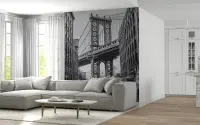 Manhattan Bridge Urban Cityscape Wall Mural