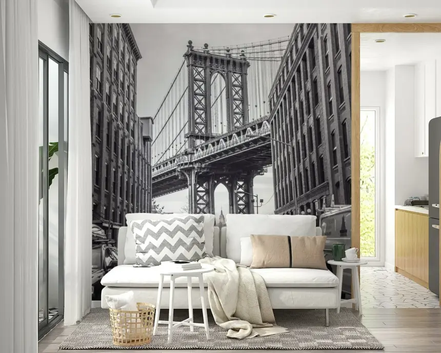 Manhattan Bridge from the Dumbo Wall Mural