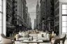 Manhattan Monochrome Yellow Taxi Wall Mural 3