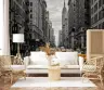 Manhattan Monochrome Yellow Taxi Wall Mural 4