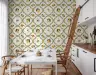 Mediterranean Citrus and Olive Trellis Wallpaper 4