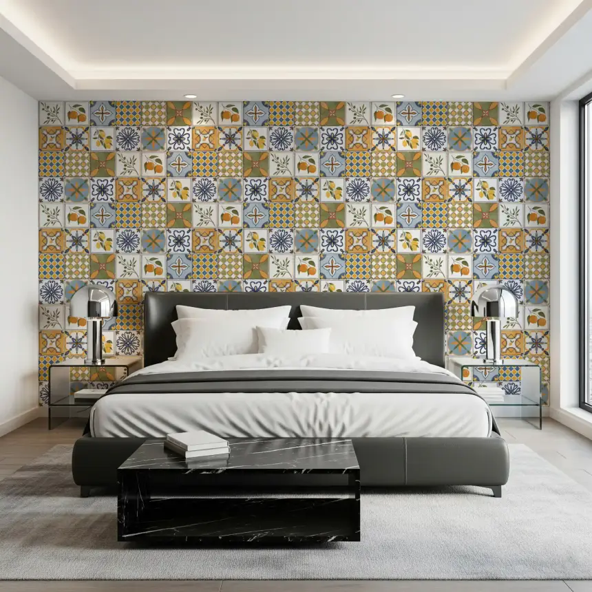Mediterranean Majolica Tiles Wallpaper