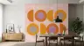 Mid-Century Abstract Geometric Shapes Wall Mural 3