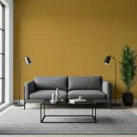 Contemporary Mustard Gold Textured Wallpaper