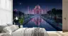 Majestic Taj Mahal Night Reflection Wall Mural 3