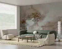 Earthy Tones Abstract Mineral Wall Mural
