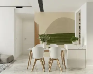 Abstract Earth Tones Minimalist Wall Mural