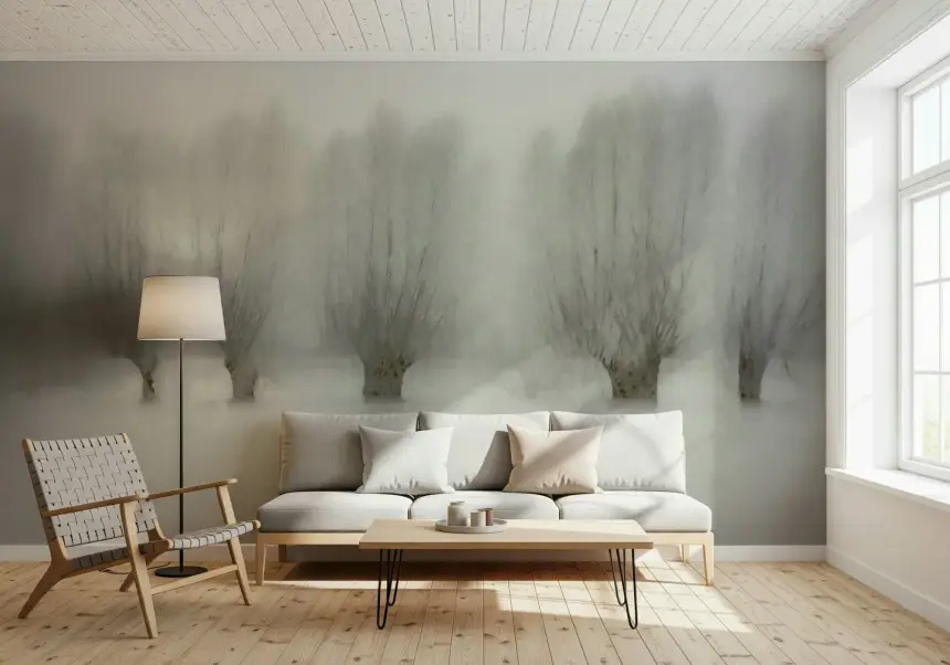 Misty Grove Serenity Wall Mural -1471005