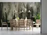 Charcoal Slate Mineral Cascade Wallpaper Mural 3
