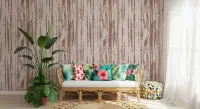 Dusty Rose Abstract Woodgrain Textured Wallpaper