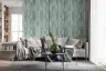Muted Sage Vertical Wood Grain Texture Wallpaper 4