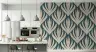 Art Deco Stylized Leaf Pattern Wallpaper 4