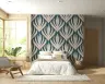 Art Deco Stylized Leaf Pattern Wallpaper 5