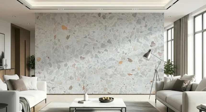 Modern Terrazzo Natural Marble Wallpaper Wall Mural