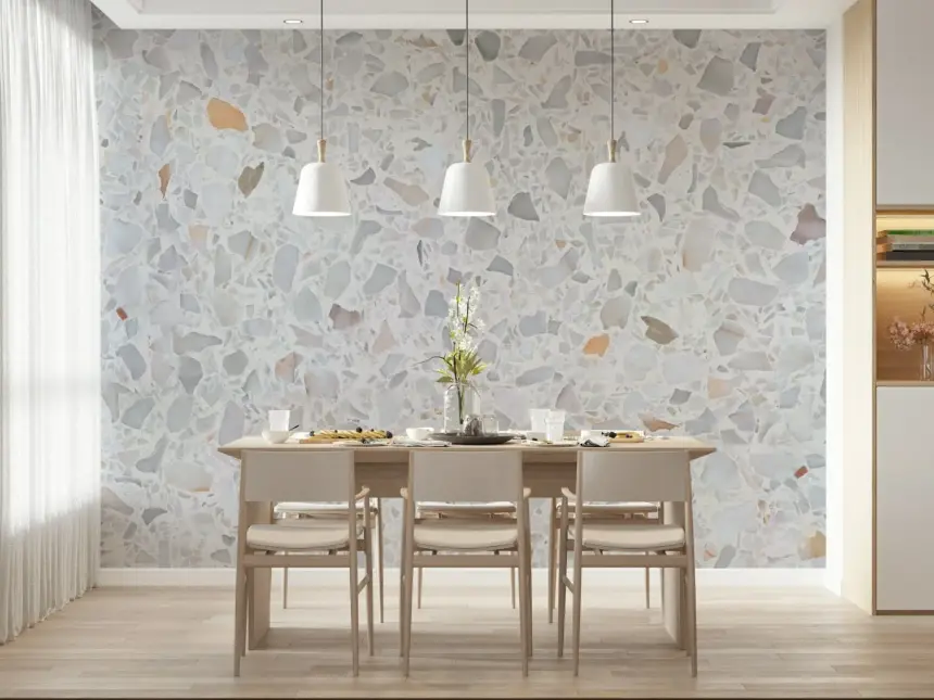 Modern Terrazzo Natural Marble Wallpaper Wall Mural