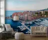 Monaco Coastal Marina Cityscape Wall Mural 2