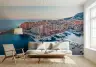 Monaco Coastal Marina Cityscape Wall Mural 3