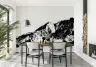 Abstract Monochrome Mountain Peak Wall Mural 3