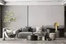 Monochrome Abstract Mountain Vista Wall Mural 5