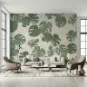 Tropical Monstera Leaf Wall Mural 1
