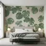 Tropical Monstera Leaf Wall Mural 5