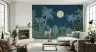 Enchanted Moonlit Jungle Animals Wall Mural 2