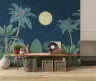 Enchanted Moonlit Jungle Animals Wall Mural 5