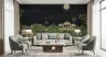Moonlit Mughal Palace Garden Scenic Wall Mural 4