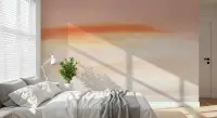 Blush Horizon Abstract Wall Mural
