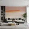 Blush Horizon Abstract Wall Mural 3