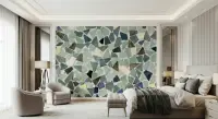 Contemporary Mosaic Fragment Wall Mural
