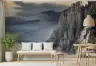Cloud-Kissed Mountain Cliff Wallpaper 1