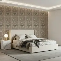 Mughal Floral Arch Pattern Wallpaper