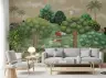 Pichwai Inspired Forest Animals Wall Mural 4