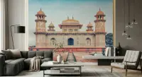 Itimad-ud-Daulah Mughal Heritage Wall Mural