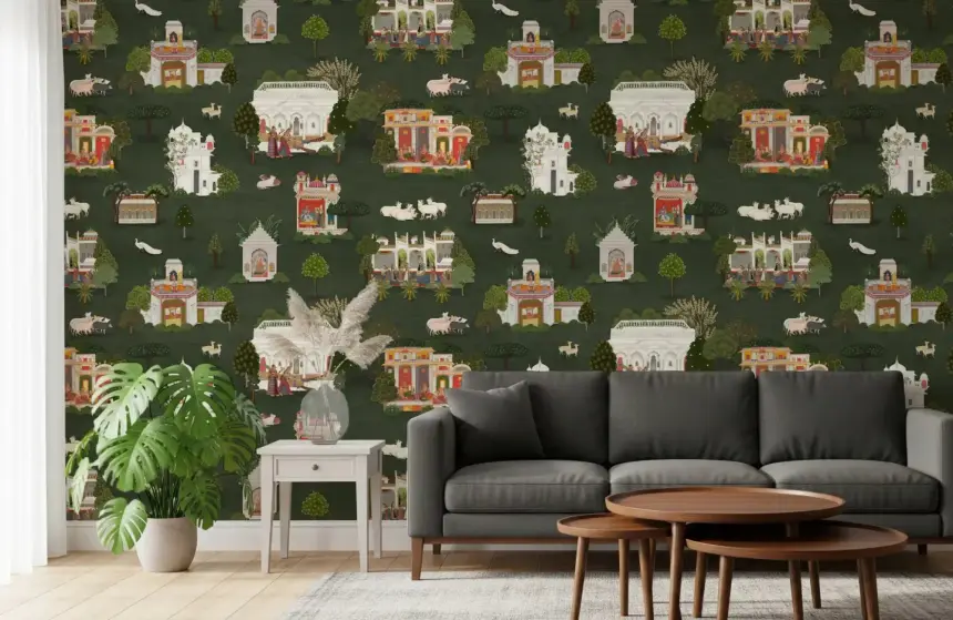 Mughal Palace Dreams Wall Mural