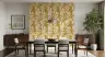 Mustard Botanical Lemon Branch Pattern Wallpaper 4