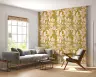 Mustard Botanical Lemon Branch Pattern Wallpaper 5