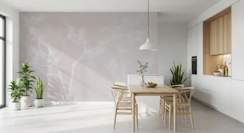 Subtle Blossom Tree Silhouette Wall Mural