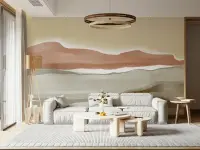 Muted Abstract Desert Landscape Wall Mural