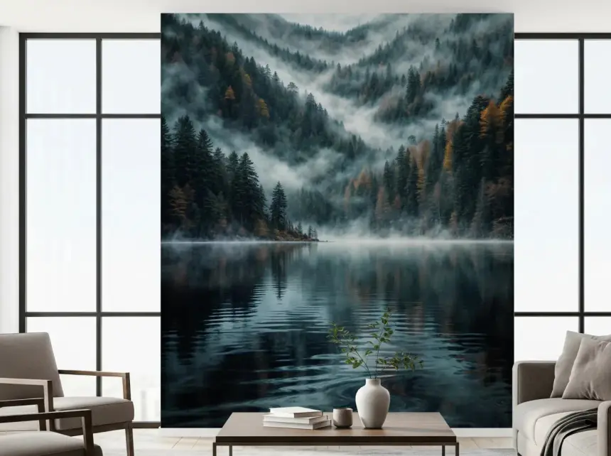 Mystic Lake Reflections Wall Mural
