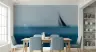 Misty Sailboat Wall Mural 1