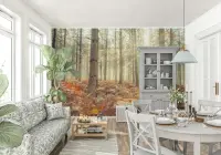 Golden Ferns Woodland Wall Mural