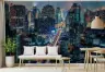 Vibrant Metropolis Night Cityscape Wall Mural 1