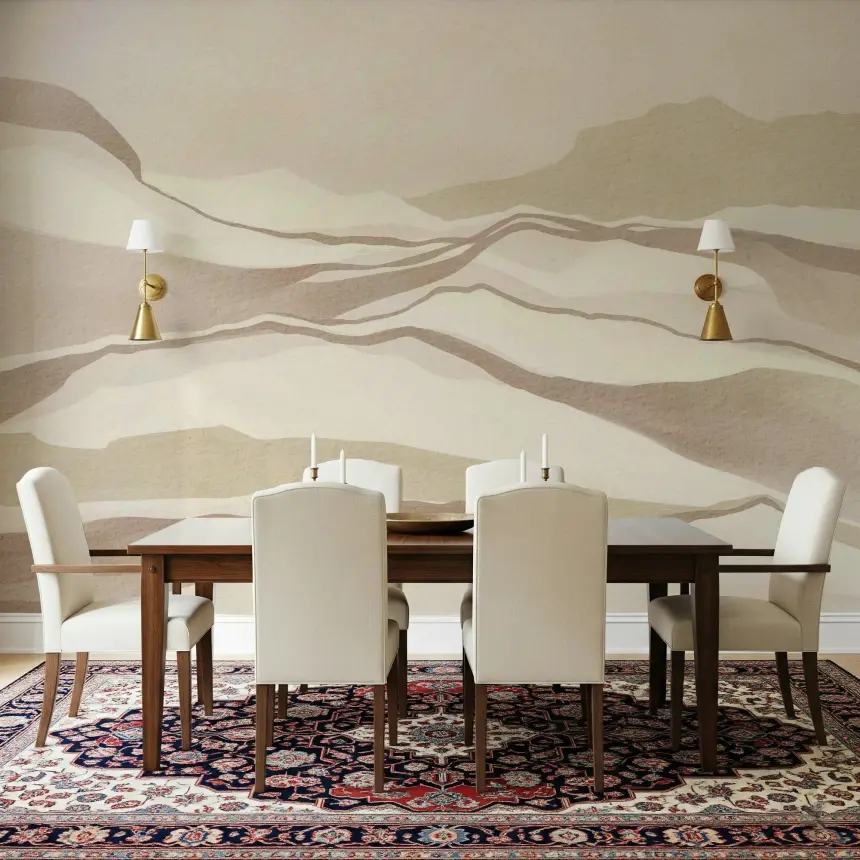 Neutral Desertscape Wall Mural